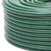 vidaXL Furtun de grădină cu set de racorduri, verde, 0,5", 100 m, PVC