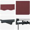 vidaXL Cortina Retractabilă Manual Burgundy 350 x 200 cm țesătură