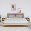 vidaXL Noptiere, 2 buc., alb, 40x34x45 cm, lemn masiv de pin