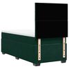 vidaXL Pat box spring cu saltea, verde &icirc;nchis, 90x190 cm, catifea