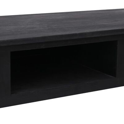 vidaXL Masă consolă, negru, 110 x 45 x 76 cm, lemn