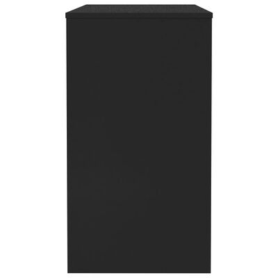 vidaXL Birou, negru, 90x40x72 cm, lemn prelucrat