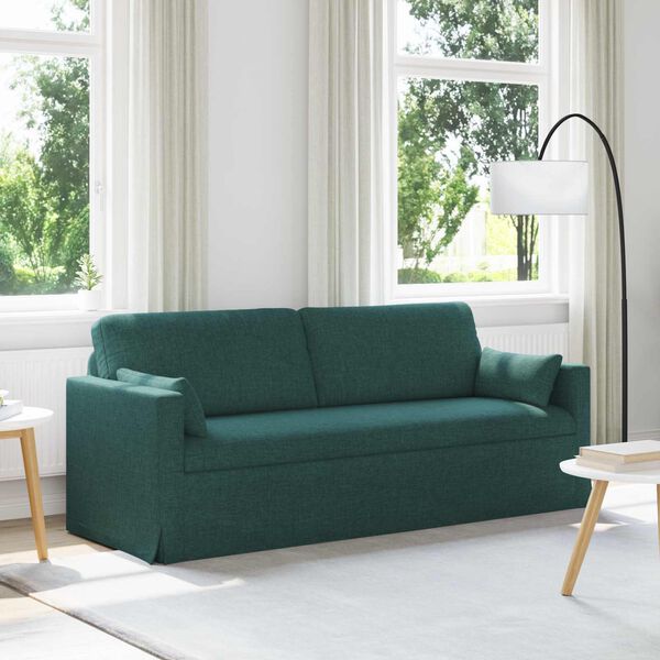vidaXL Canapea 180cm Verde &icirc;nchis Metal