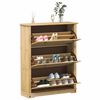 vidaXL Dulap pantofi "Corona", 99x32x124,5 cm, lemn masiv de pin
