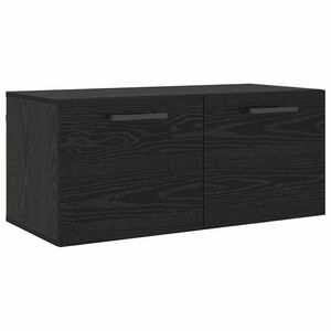 vidaXL Dulap de perete Stejar negru 80 x 36.5 x 35 cm Lemn compozit