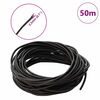 vidaXL Cord din Piele Maro &icirc;nchis &Oslash;2,5 mm x 50 m Piele