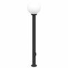 vidaXL St&acirc;lp luminos cu priză 120 cm negru IP44