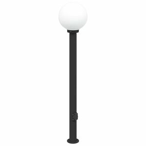 vidaXL St&acirc;lp luminos cu priză 120 cm negru IP44