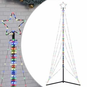 vidaXL Pom de Crăciun LED 525 LED-uri colorate 302 cm