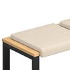 vidaXL Perna pentru bancă 4 buc. Microfibră Bej Ad&acirc;ncime 35 cm