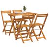 vidaXL Set bistro 5 pcs Ulei Natural Lemn Solid de Acacia