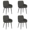 vidaXL Scaune de dining 4 buc. Piele artificială Negru 57 x 50 x 85 cm