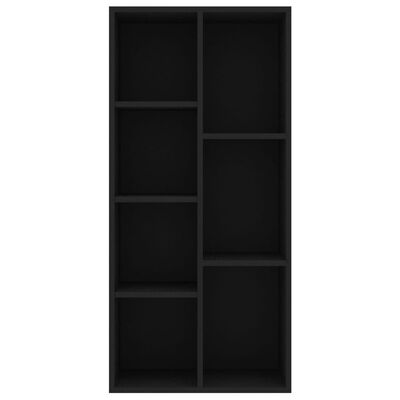 vidaXL Bibliotecă, negru, 50 x 25 x 106 cm, PAL