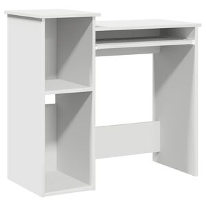 vidaXL Birou cu rafturi, alb, 84x40x78 cm, PAL