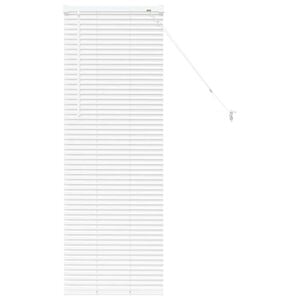 vidaXL Jaluzea pentru Fereastră cu perdele Manual Alb Aluminiu