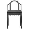 vidaXL Masă toaletă cu taburet, gri, 65x36x128 cm, lemn paulownia, MDF