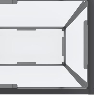 vidaXL Masă consolă, transparent, 180x35x75,5 cm, sticlă securizată