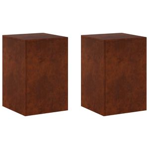 vidaXL Suport pentru plante 2 pcs Ruginit 40 x 40 x 60 cm