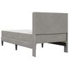 vidaXL Cadru de pat cu saltea Gri deschis 80 x 200 cm Catifea