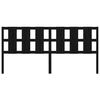vidaXL Tăblie de pat, negru, 205,5x4x100 cm, lemn masiv de pin