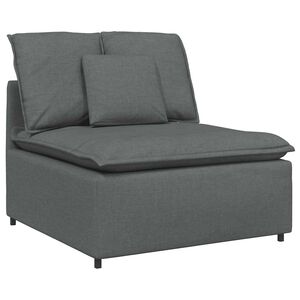 vidaXL Modul central canapea modulară cu perne gri &icirc;nchis 100 cm