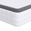 vidaXL Saltea 2 buc. Mediu moale 70 x 190 cm Alb și gri