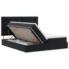 vidaXL Pat cu storage cu headboard Negru 180 x 200 cm Catifea