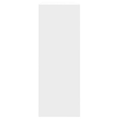vidaXL Pantofar, alb, 60x21x57 cm, lemn prelucrat