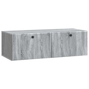 vidaXL Oglindă TV montată pe perete 98 x 41 x 30 cm Sonoma gri