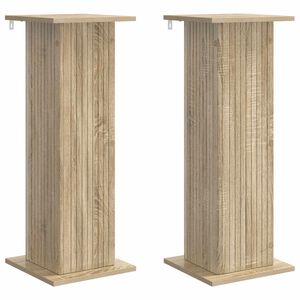 vidaXL Suport pentru plante 2 buc. Stejar Sonoma 30,5 x 30 x 80,5 cm