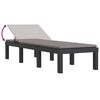 vidaXL Șezlong cu perne, antracit, PP