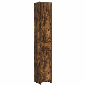 vidaXL Dulap de Baie Stejar fumuriu 30 x 33 x 190 cm Lemn prelucrat