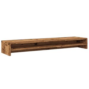 vidaXL Suport monitor, lemn vechi, 100 x 24 x 13 cm, lemn prelucrat