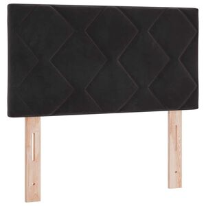 vidaXL Tăblie cap cu headboard Negru 80 cm Catifea
