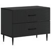 vidaXL Dulap de noapte Negru 62 x 34,5 x 47,5 cm Lemn prelucrat