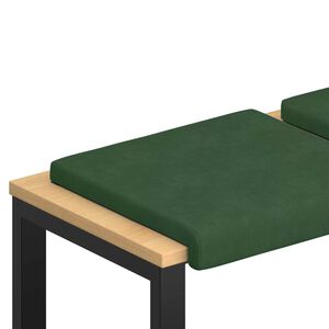vidaXL Perna pentru bancă 2 buc. cord Verde &icirc;nchis Ad&acirc;ncime 35 cm