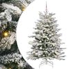 vidaXL Brad de Crăciun artificial cu ramuri articulare Alb 150 cm