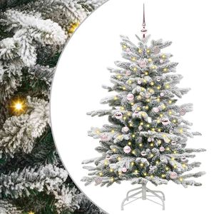 vidaXL Brad de Crăciun artificial cu ramuri articulare Alb 150 cm