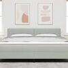 vidaXL Tăblie cap cu headboard Gri deschis 180 cm Piele artificială