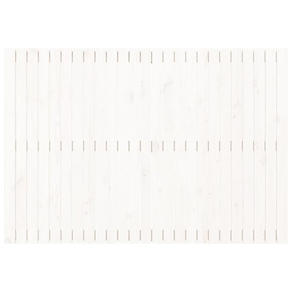 vidaXL Tăblie de pat pentru perete, alb, 159,5x3x110 cm lemn masiv pin