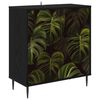 vidaXL Bufet ELBURG Stejar Negru 69 x 33 x 76 cm Lemn prelucrat