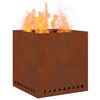 vidaXL Focar Fără Fum Maro 48 x 48 x 50 cm