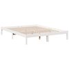 vidaXL Cadru pat foarte lung fără saltea alb 160x220 cm lemn masiv pin