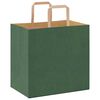 vidaXL Saci de h&acirc;rtie 50 buc cu m&acirc;nere verde 26x17x25 cm