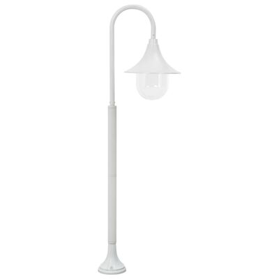 vidaXL Stâlp de iluminat pentru grădină, alb, 120 cm, aluminiu, E27