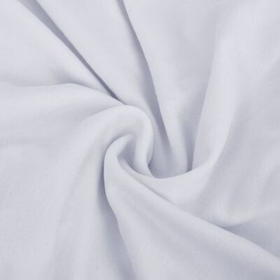 vidaXL Husă elastică pentru canapea, poliester jersey, alb