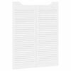 vidaXL Uși batante cu jaluzele design 2 perechi alb 100x80 cm
