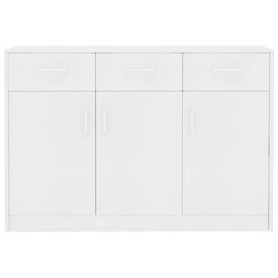 vidaXL Servantă, alb, 110 x 30 x 75 cm, PAL
