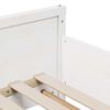 vidaXL Cadru de pat cu saltea Alb 80 x 200 cm Lemn de pin masiv