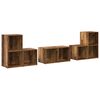 vidaXL Set comodă TV Pe perete 6 pcs Lemn Vechi Lemn compozit